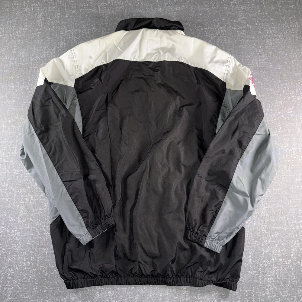 New Orleans Saints Jacket Mens Large Black NFL Football Windbreaker Full Zip‎ - Picture 10 of 11